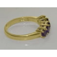 thumbnail image 5 of LBG British Made 14k Yellow Gold Natural Amethyst Womens Eternity Ring - 33 size options - Size 9, 5 of 8