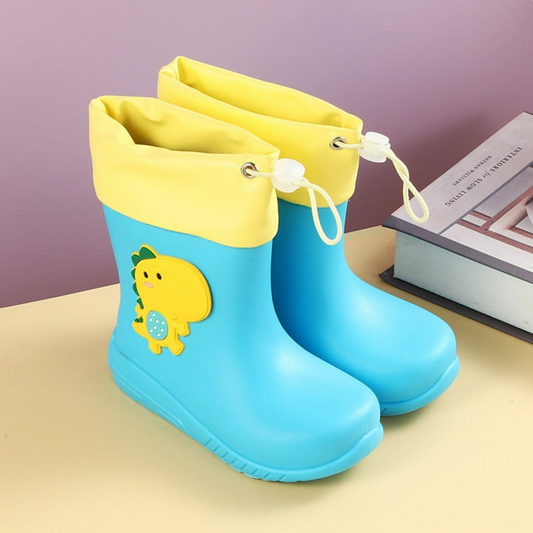 Boys Girls Rain Boots Toddler Kids Waterproof Boots Children
