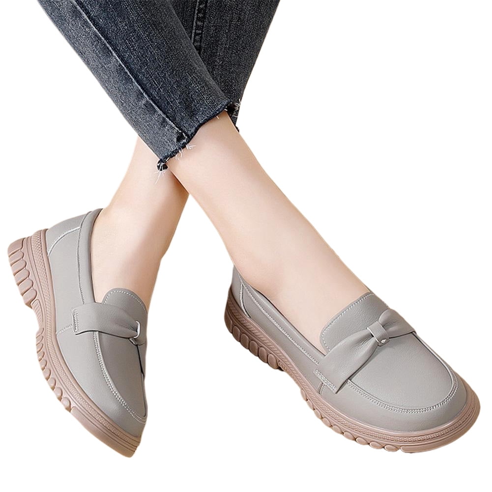 Zapatos De Conductor De Cuero Marrón Elegante Y Auténtica