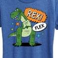 thumbnail image 3 of Toy Story - Rex Flex - Women's Short Sleeve Graphic T-Shirt, 3 of 5