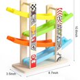 thumbnail image 6 of Esaierr Toddler Kids Wooden Track Toys,Boys Girls Inertia Glide Racing Car Toys,3+ Years Old Multi-level Track Inertia Glide Racing Car Toys, 6 of 6