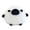 White#093, variant on Cute Curly Sheep Plush Toy, Soft Stuffed Animal Doll for Kids, Adorable Pink Ear Lamb Buddy for Bedtime, Nursery Decor, Birthday Gift, PP Cotton Filled