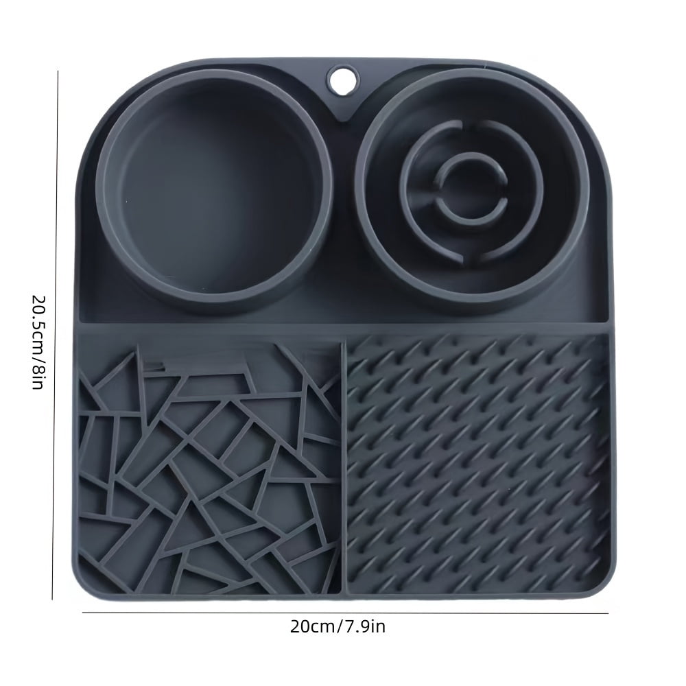 A Silicone Slow Feeder, a Multifunctional Slow Food Bowl for Food And Water, Portable Non-Slip Bowls for Cats And Dogs