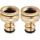 thumbnail image 1 of 2 piezas de conector de grifo de manguera de jardín de cobre puro, conector de manguera de grifo de jardín, accesorios de conector de manguera de jardín, conector de manguera de agua de 3/4 de, 1 of 5