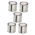 thumbnail image 1 of Pack of 5 Metal Paint Cans 9.3x8.3cm Airtight Tinplate Containers for Leftover Paint and Oil Painting Storage, 1 of 5