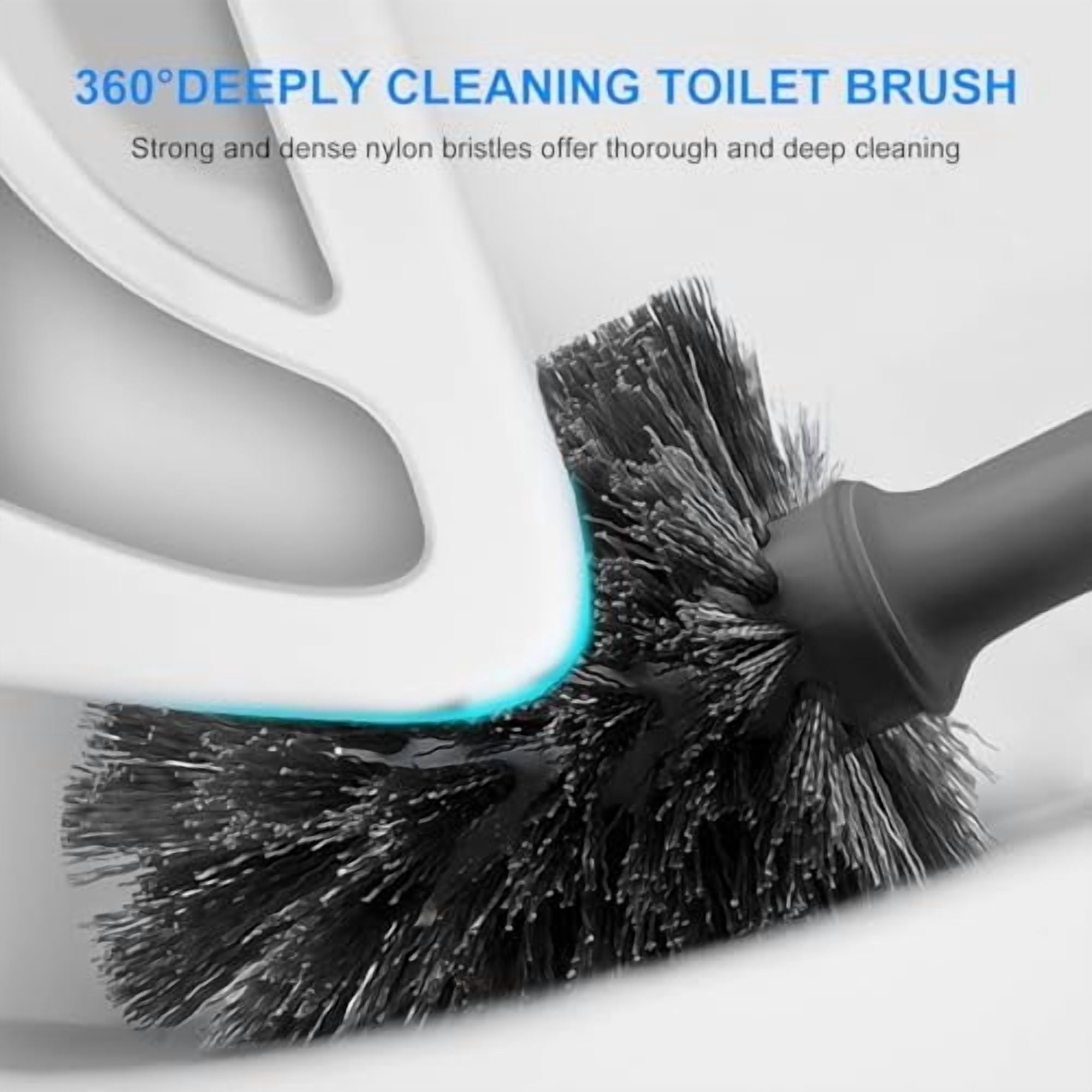 Toilet Brush and Plunger Set, 2 Packs Toilet Plungers for Bathroom Heavy Duty Toilet Bowl Brush and Holder Hidden Toilet Plunger and Brush Set for Deeply Cleaning - Gray