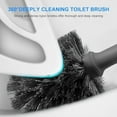 thumbnail image 2 of Toilet Brush and Plunger Set, 3 Pack Toilet Plungers for Bathroom with Holder Heavy Duty Toilet Bowl Brush and Holder Hidden for Deeply Cleaning - Gray, 2 of 4