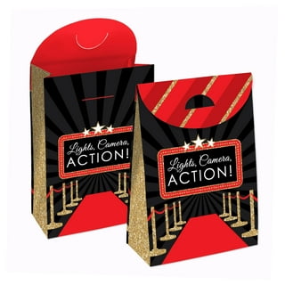 Red Carpet Hollywood Movie Night Party Decor and Confetti Terrific