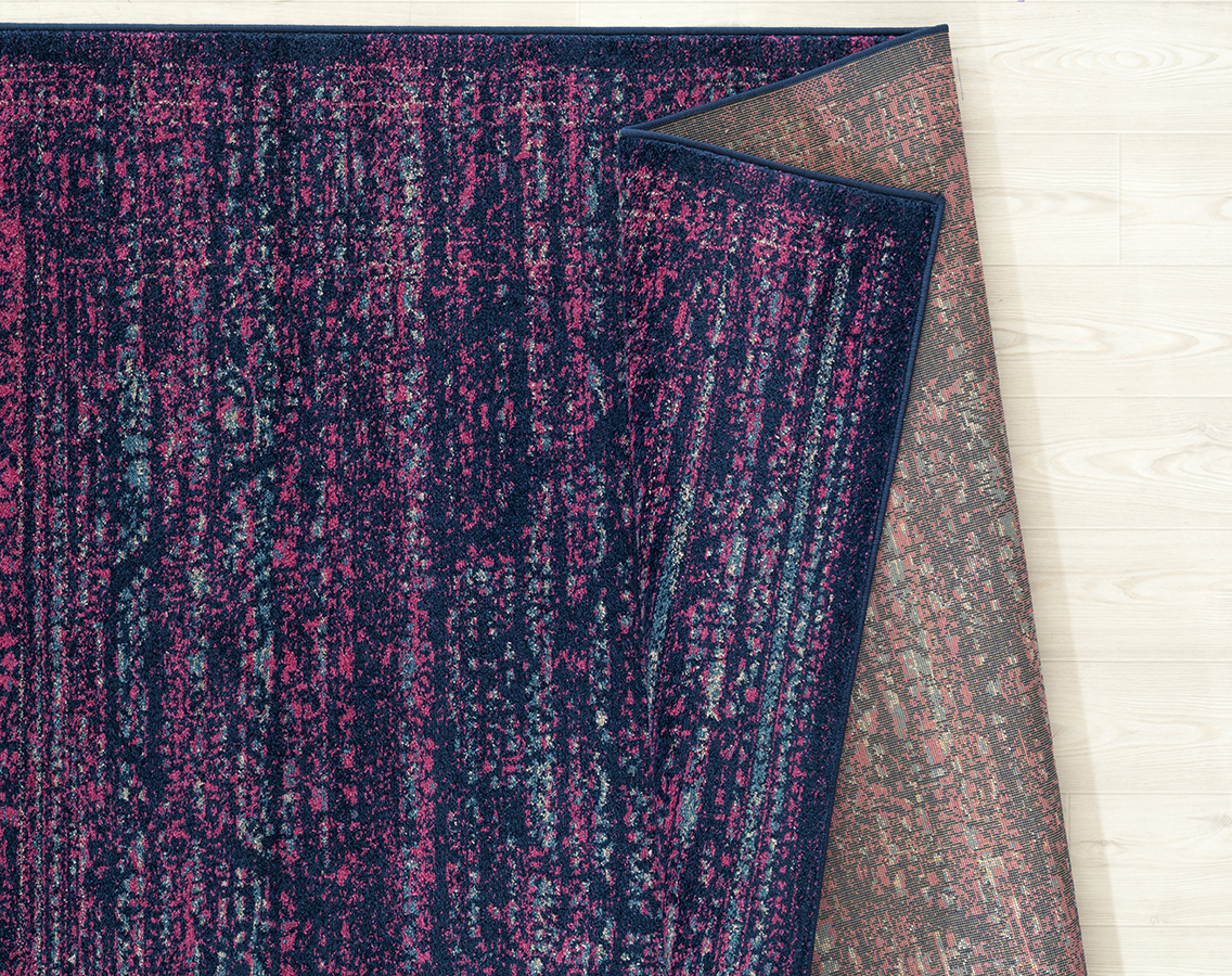 United Weavers Caledonia Analia Farmhouse Medallion Area Rug, Midnight Blue, 12'6" x 15'