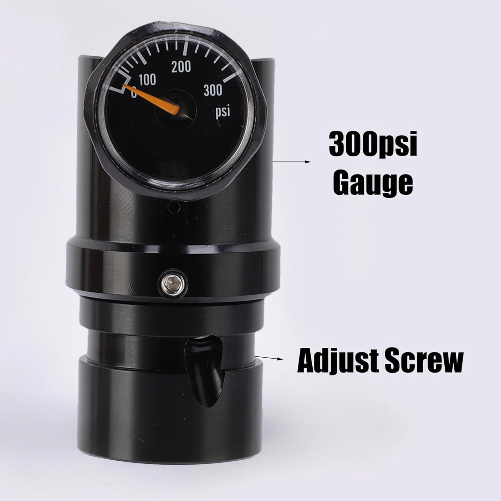 BIMZUC Mini CO2 Regulator Low Pressure Fast Refresh 20-200 PSI Adjustable Output G1/2-14 Thread