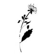 thumbnail image 2 of Wild Apple Portfolio 18x32 Gold Ornate Wood Framed with Double Matting Museum Art Print Titled - Silhouette Floral III, 2 of 4