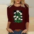 thumbnail image 2 of My Orders Cute Summer Tops for Women Floral Tshirts Shirts Graphic Plus Size Womens Workout Tops Long Sleeve Summer Tops for Women 2025 Trendy Plus Size My Orders Placed Recently By Me, 2 of 4