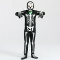 thumbnail image 6 of Popvcly Glow in The Dark Halloween Skeleton Costume for Kids Skelebones Toddler Costume Boys Scary Dress Up 5-15T, 6 of 9
