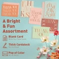 thumbnail image 3 of S&O Boho Thank You Cards with Envelopes, Blank Decor Sheets for Handwritten Messages, Set of 24 Greeting notes and covers, Assorted Thank You Cards with Stylish Color Envelopes to Mix & Match, 3 of 7
