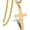 18 inches Gold Pendant 1.2*0.7, variant on Men's Stainless Steel Cross Pendant Necklace, Christian Cross Pendant with 18-24 Inch Chain, Cross Necklace Accessory Gift