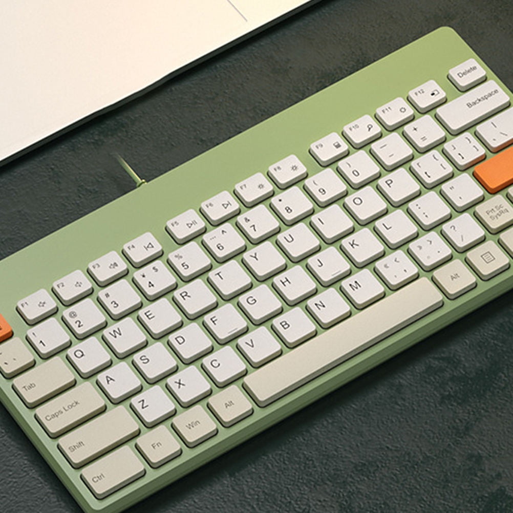 ELAYARD Dark Green 79-Key Mechanical Keyboard Compact ABS Build for Gaming and Office Use