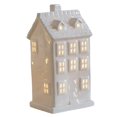 thumbnail image 3 of Figura de casa navideña iluminada, decoración de mesa navideña con lámpara de noche de cerámica luminosa, decoración navideña para chimenea navideña Estilo B, 3 of 8