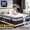 White- King Mattress, variant on Adjustable Cooling Memory Foam Pillow for Sleeping, Breathable Shredded Foam Bed Pillow with Washable Cover, Soft Support Pillow for Side Back Stomach Sleepers, Ideal for King Size Mattresses