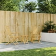 thumbnail image 5 of vidaXL 3 Piece Bistro Set Bamboo, 5 of 9