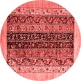 thumbnail image 1 of Ahgly Company Indoor Round Oriental Red Modern Area Rugs, 8' Round, 1 of 4
