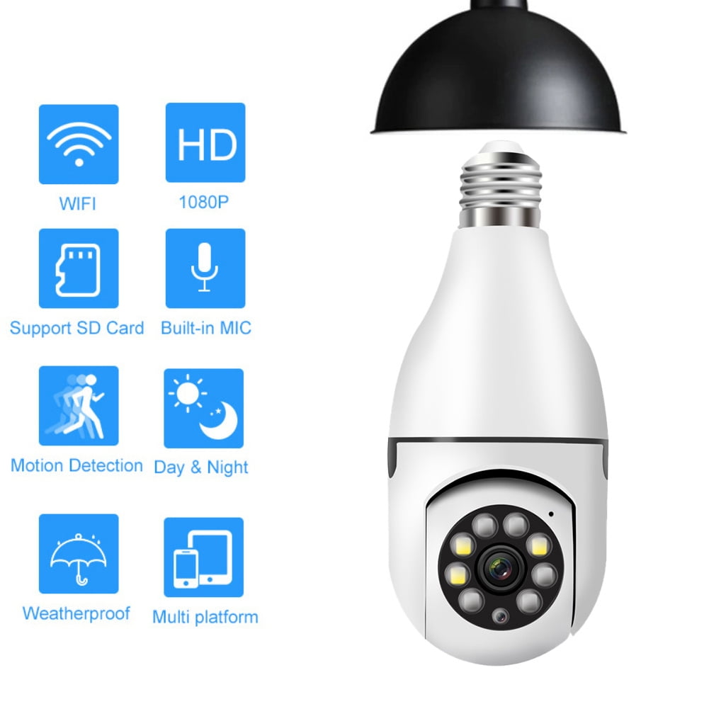 Smart bulb surveillance camera E27 (JXLCAM) white