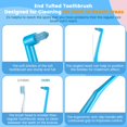 thumbnail image 3 of Cepillo de dientes Fregum End Tuft Orthodontic, cerdas suaves, 6 unidades, 3 of 5
