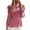Pink, variant on Giftesty Womens Shirts Loose Ladies Fashion Solid Color Long Sleeve Round Neck Frenulum Shirt Woman Velvet Casual Tops