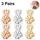 thumbnail image 1 of 3 Pares De Elevadores De Pendientes, Respaldos De Pendientes Hipoalergénicos Para Orejas Caídas, Respaldos De Pendientes De Corona Ajustables Para Pendientes Pesados Jormftte 221756-3, 1 of 7