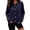 A Navy, variant on Ndbuld Jacket for Women Fleece Cardigan Top For And Winter Fleece-Lined Button-Up Brushed Long-Sleeve Jacket Plus Size Warm Innerwear,Green,XXL