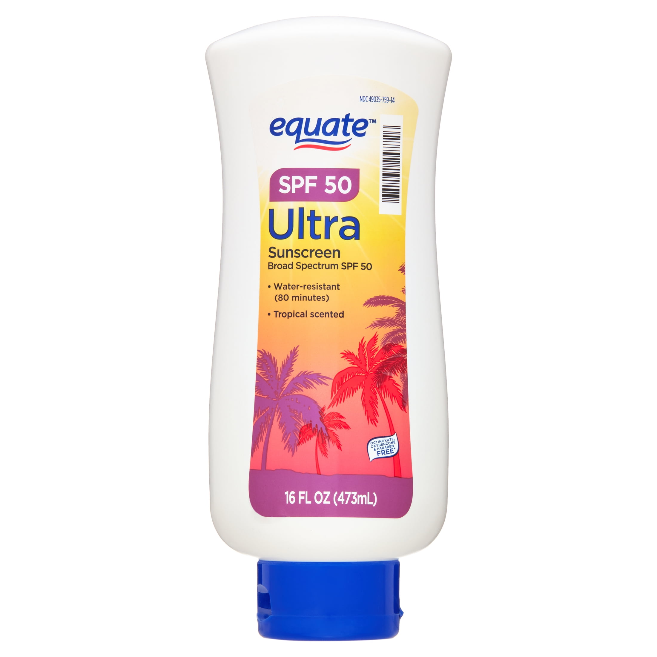 Equate Ultra Broad Spectrum Sunscreen Lotion, SPF 50, 16 fl oz