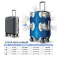 thumbnail image 2 of Travel Luggage Cover Protector - White Jellyfish Dansing in the Ocean Anti-Scratch Suitcase Covers Fits 18-32 Inch Luggage, 2 of 5