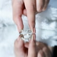 thumbnail image 5 of Rosec Jewels Lab Grown Diamond 5mm Princess Cut Engagement Ring, EF-VS Quality, 14K White Gold, US 9.50, 5 of 9