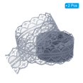 thumbnail image 3 of Uxcell 1.2 Inch Wide 25 Yards Lace Trim Ribbon Sewing Lace Roll Gift Package Pattern Wrapping Grey 2 Pack, 3 of 6