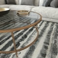 thumbnail image 4 of Merrick Lane Round Glass Coffee Table with Round Brushed Gold Frame, 4 of 14