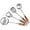 Wood handle - 4 Piece, variant on 18/10 Stainless Steel Kitchen Utensils Set 6 Pcs Metal Cooking Utensil with Wood Handle, 15.5” Long Spatula, Soup spoon, Leaking shovel, Spaghetti Spoon Kitchen Tools Set (Wood handle - 6 Piece)