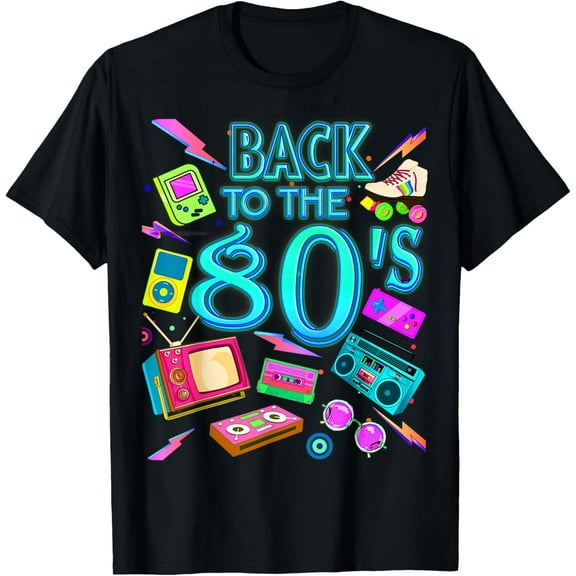 Exquisite and comfortable-Men's Women's Kids Vintage Retro Back To 80's Graphic Design T-Shirt