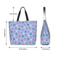 thumbnail image 5 of Kdxio Strawberry And Flowers Casual Tote Bags Women Big Capacity Shoulder Bag for Women Travel Shoulder Bags Handbags, 5 of 8