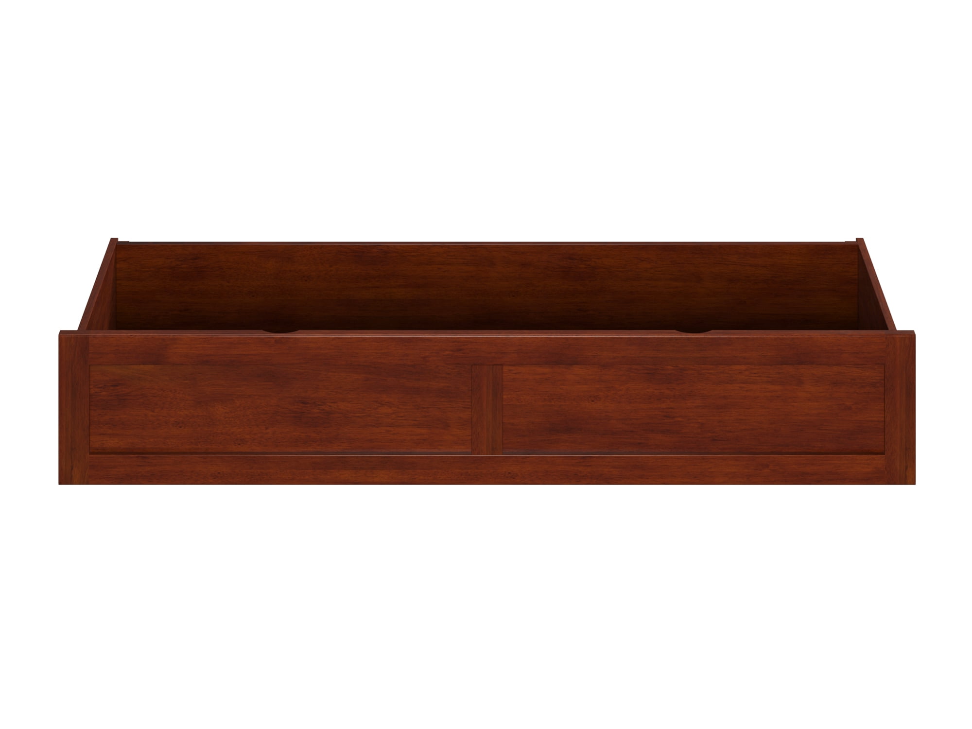 AFI Under Bed Foot Drawer Storage Drawer for Platform Beds, Queen, Walnut
