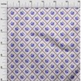 thumbnail image 2 of oneOone Organic Cotton Poplin Twill Fabric Diamond|Leaves & Rose Floral Print Fabric By The Yard 42 Inches Wide, 2 of 4