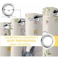thumbnail image 4 of Easter Blackout Curtains for Bedroom, Country Rabbit Eggs Botanical Flowers Leaves Thermal Insulated Kitchen Drapes with Grommets, Light Blocking Window Treatment, 2 Panels 27.5" x 39", 4 of 7