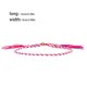 thumbnail image 4 of Pulseras de Hilo ajustable Minnieouse con borlas Decoraciones Tipo 3, 4 of 6