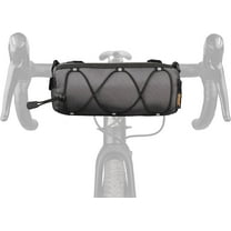 Rhinowalk Bike Handlebar Bag Bicycle Front Bag Roll Bag 2.4L with Shoulder Strap for Mountain Road Bike Cycling Accessories (Grey)