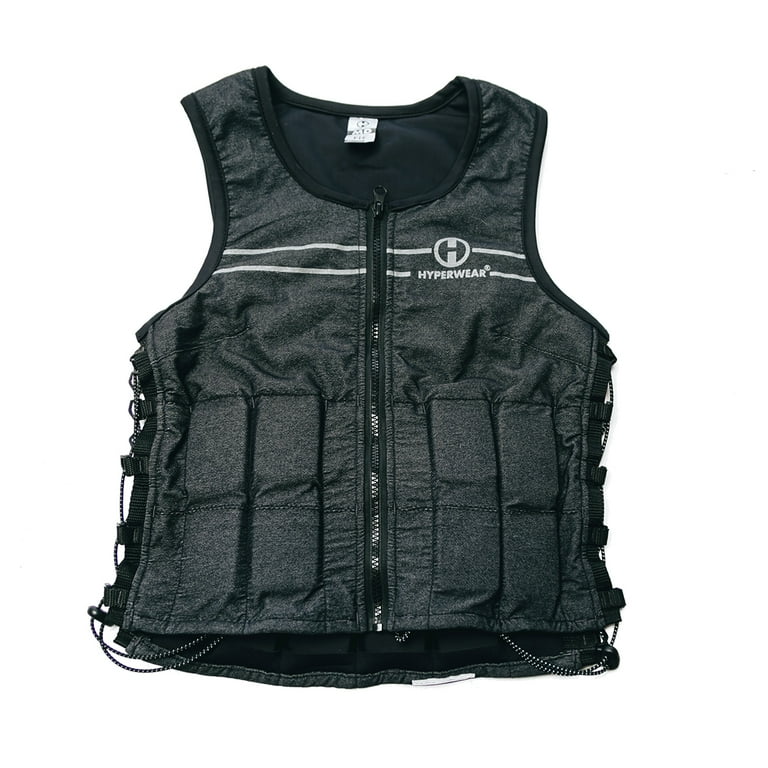 Adjustable Weighted Vest Weight Jacket Oxford Exercise Weight Loading Cloth  Strength Training 110lb Max.