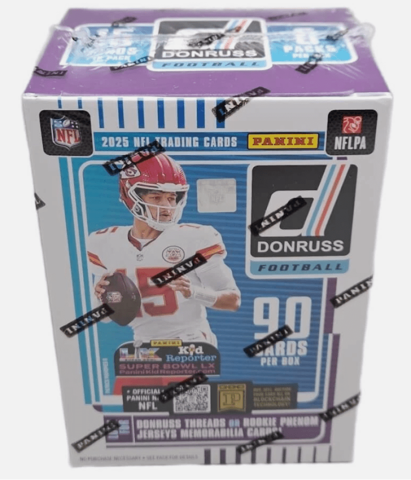 2025 Panini Donruss Football Factory Sealed Blaster Box 90 Cards