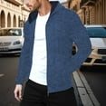 thumbnail image 2 of sususu Pullover Hoodie for Men Sport Fitness Casual Hooded Cardigan Knit Jacket Sweatshirt For Active,Blue,XXL, 2 of 6