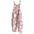 thumbnail image 1 of TIMIFIS Combinaison Femme Décontractée Imprimé Floral Sans Manches Bretelles Spaghetti Pantalon Large, 1 of 3