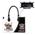 thumbnail image 5 of Indian Jungle Cat Bag, Personalized Leather Handbags For Women - Personalized Bag with Name - Tote Bags for Mom Grandma - Custom Gifts Ideas for Her, Gift for Cat Lover, Cat Mom, 5 of 7