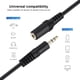 thumbnail image 4 of 35mm Macho a Cable Jack Aux para Extensión de Mujer Auriculares para Smartphone Estéreo 10m, 4 of 8