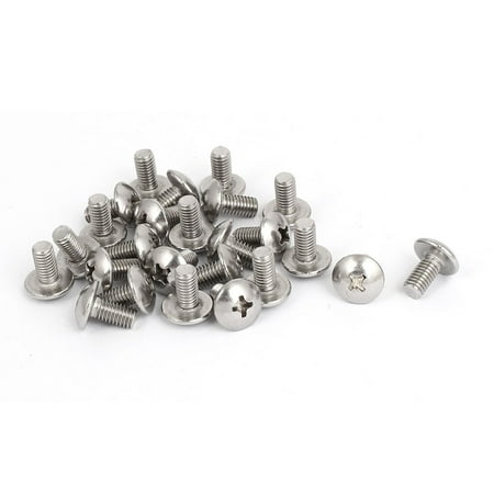 

M5x10mm Stainless Steel Truss Head Machine Screws 25pcs