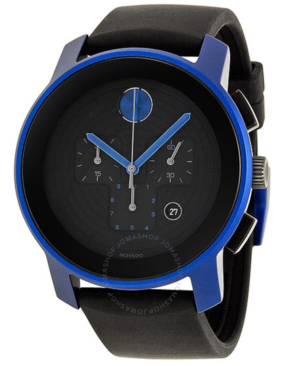 movado bold chronograph blue